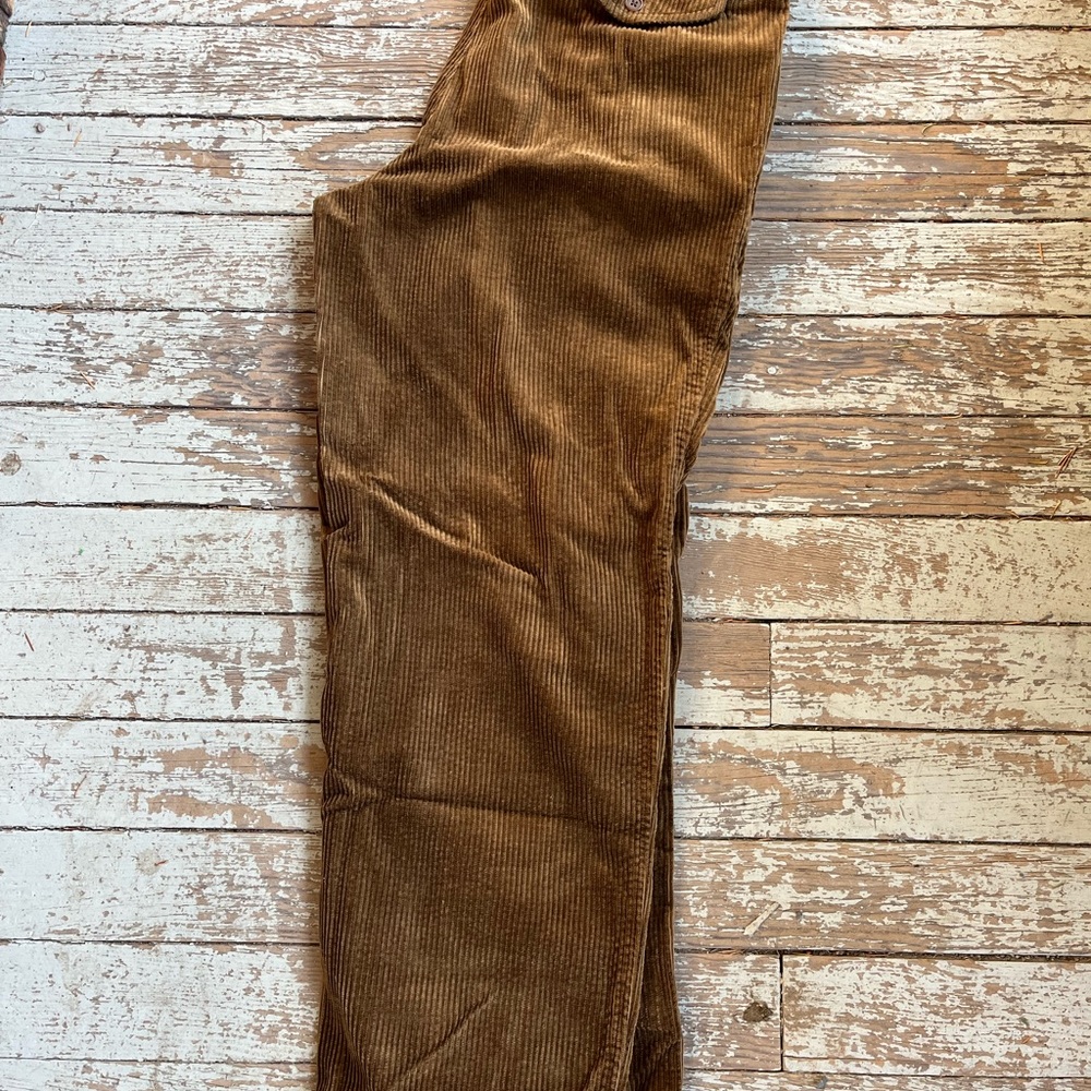 Banana Republic Pants 36 Long Brown Corduroy Pants Flap pockets Y2K - Picture 5 of 5